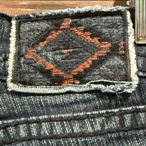 MEK DNM Dark Wash SLIM BOOT CUT 25 Women's Denim Jeans Retro Y2K Western - Picture 8 of 10